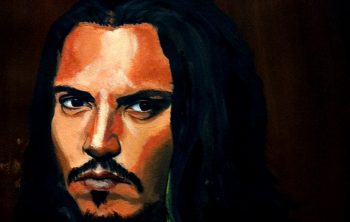 Tableau de Johnny Depp, dans son interprétation du Pirate des Caraïbes